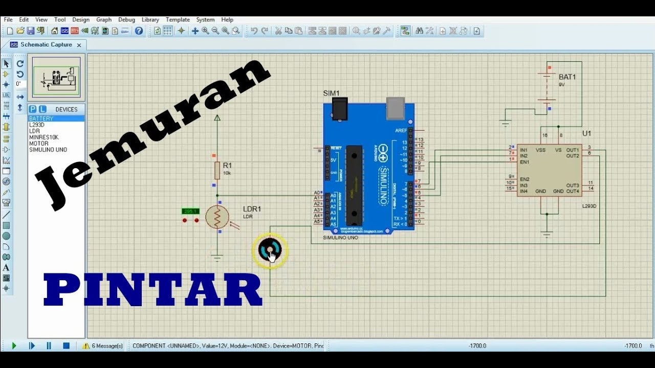 Rancangan Jemuran Pintar Menggunakan Arduino dan Sensor LDR - YouTube