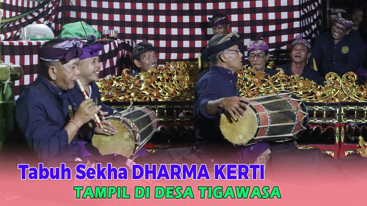 Tabuh petegak Joged Dharma Kerti tampil di Tigawasa