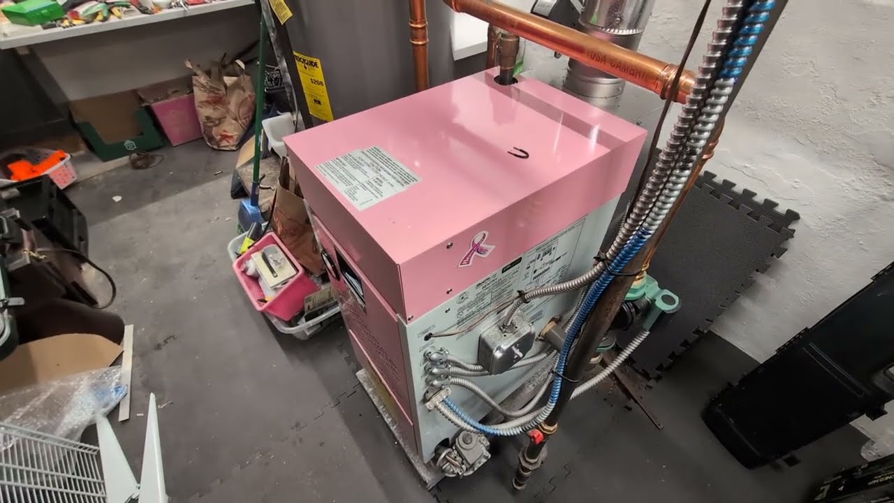 Один из способов подключения газового водогрейного котла подходящего размера к старой гравитацион...