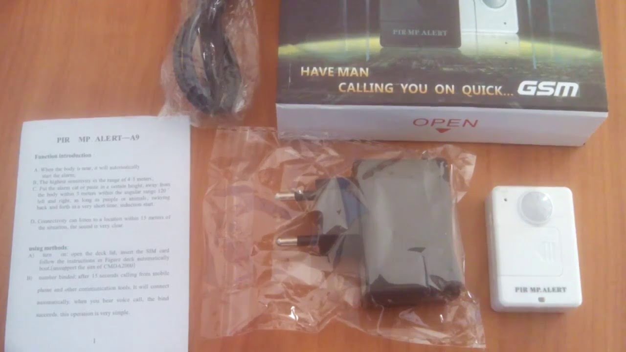 PIR MP Alert A9 GSM Alarm System [from Gearbest]