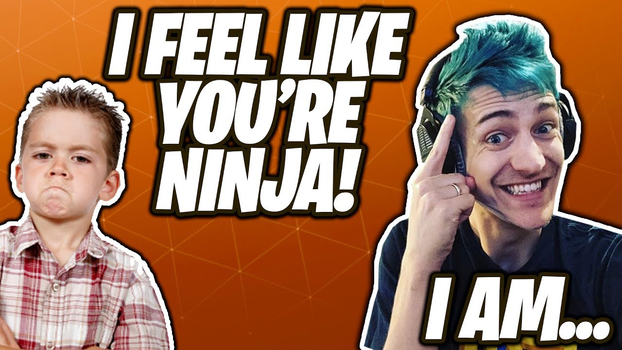 I CONVINCED A KID I WAS NINJA ON FORTNITE!! - YouTube