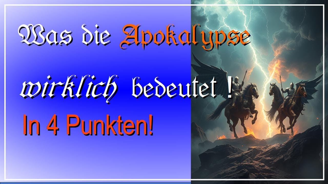 Was die Apokalypse wirklich bedeutet Enthüllung statt Katastrophe - YouTube