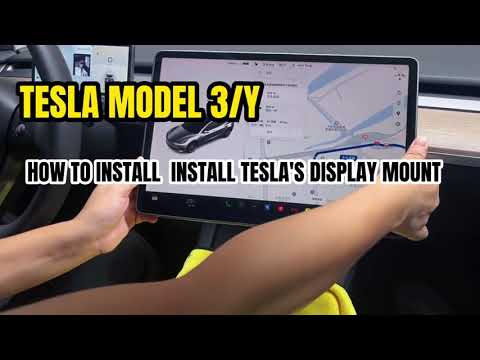 Tesla Upgrade Tutorial | How to Install The Display Mount For Your Tesla Model 3 & Tesla Model Y.