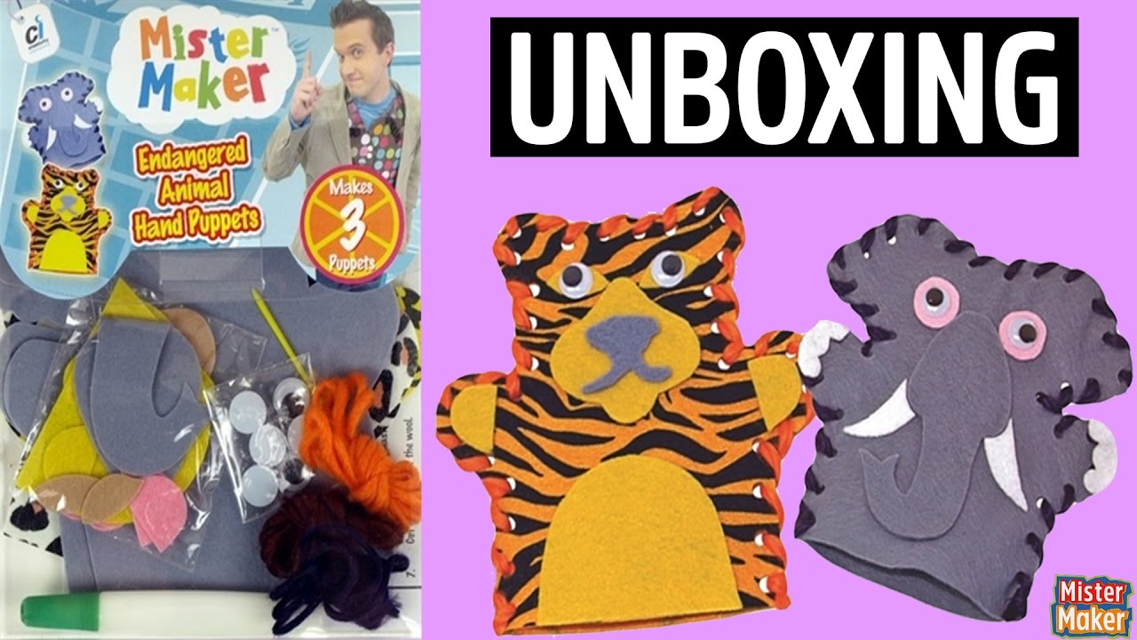 UNBOXING Animal Puppets with Mister Maker! YouTube