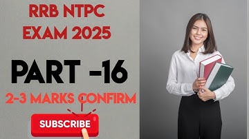 PART-16 RRB NTPC 2025 MOST IMPORTANT QUESTION  #ntpc_exam #gk #gkquestion #railwayexams #gkquiz #gk
