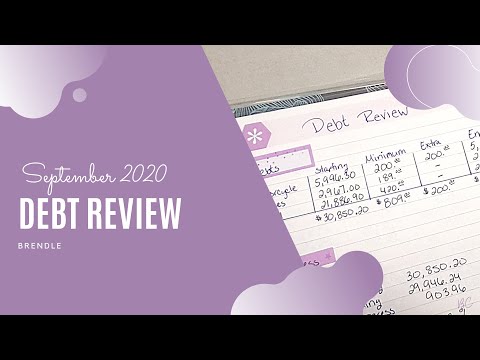 Debt Review | Budget with me | September 2020