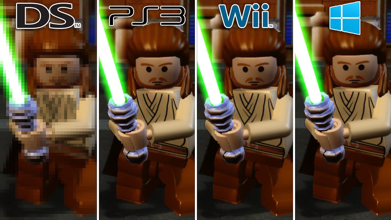 Bevidst Hellere Uretfærdig LEGO Star Wars: The Complete Saga (2007) DS vs PS3 vs Wii vs PC (Best  Graphics Comparison!) - YouTube