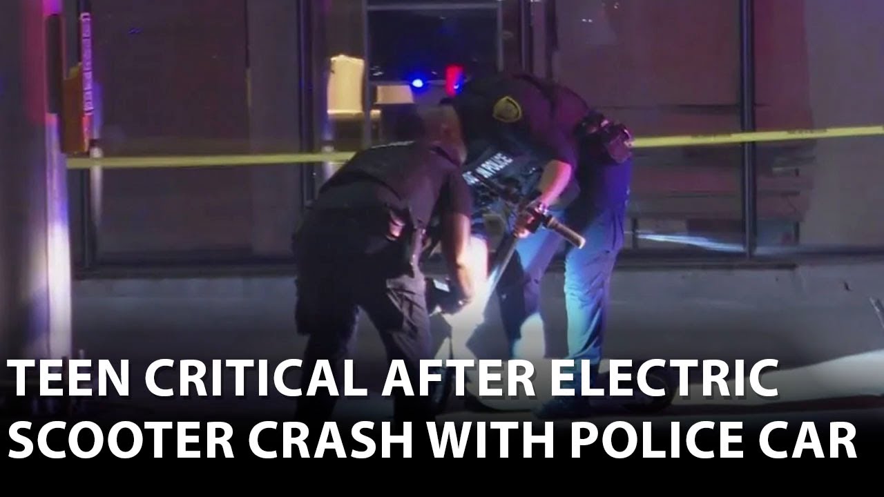 Teen in critical state after scooter crash with police car at Houston ...