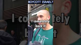 He won’t eat McDonalds because Gaza but then.. #gaza #israel #bds #mcdonalds  #palestine #shorts