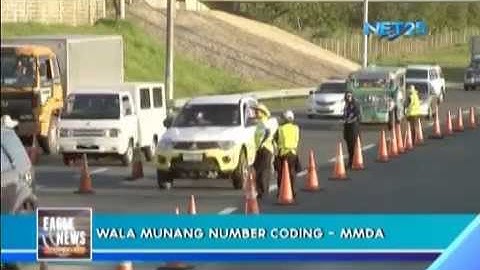 Number coding lifted today except in Las Piñas and Makati  MMDA