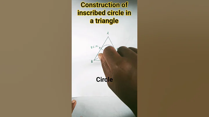 How to draw inscribed circle in a triangle#shorts#viralshorts#ytshorts#GM trick#RB knowledge explore