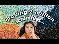 making 2 million scrunchies for 2 million subscribers...(im ded) | JENerationDIY