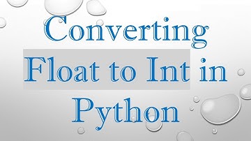 Converting Float to Int in Python
