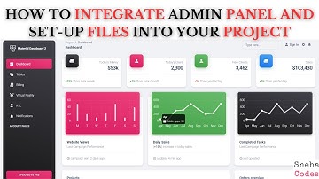 PHP ADMIN PANEL-1 : How to Integrate Admin panel into project and set-up files in PHP