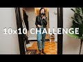MY FIRST CAPSULE WARDROBE 10x10 CHALLENGE | vlogging my first capsule wardrobe experience 👗