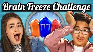 TEENS vs. SLURPEE BRAIN FREEZE CHALLENGE! | TEENS vs. FOOD