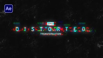 Distorted Glitch Text Animation in After Effects | After Effects Tutorial