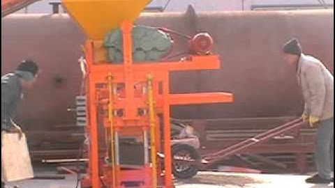 QT40C-1 SMALL BLOCK MAKING MACHINE FOR PAVING BRICKS AND CONCRETE BLOCKS