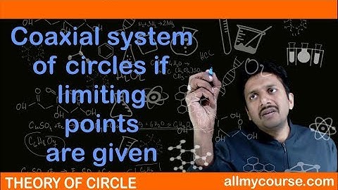 38 Coaxial system of circles if limiting points are given