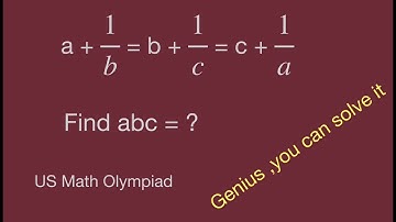 Math Olympiad,find the value,a+1/b=b+1/c=c+1/a,fraction.math games,magic math ,algebra.Genius.