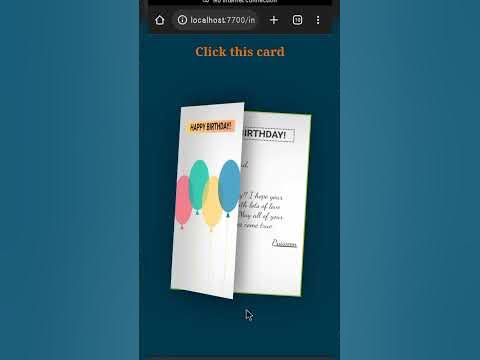 birthday 🎉💐 wishes card project using HTML and CSS. #html #css # ...