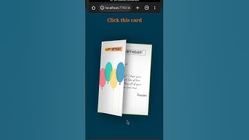birthday 🎉💐 wishes card project using HTML and CSS. #html #css #birthdaycelebration  #shorts
