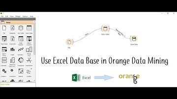 How to Create Excel Database File and open in Orange Data Mining Tool