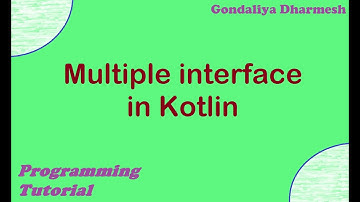 Multiple Interface in Kotlin. Kotlin Programming Tutorial in Hindi.