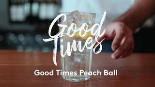 Make your own &#39;Peach Ball&#39; cocktail using Simply Whisky &#39;Good Times&#39; single grain Irish whiskey