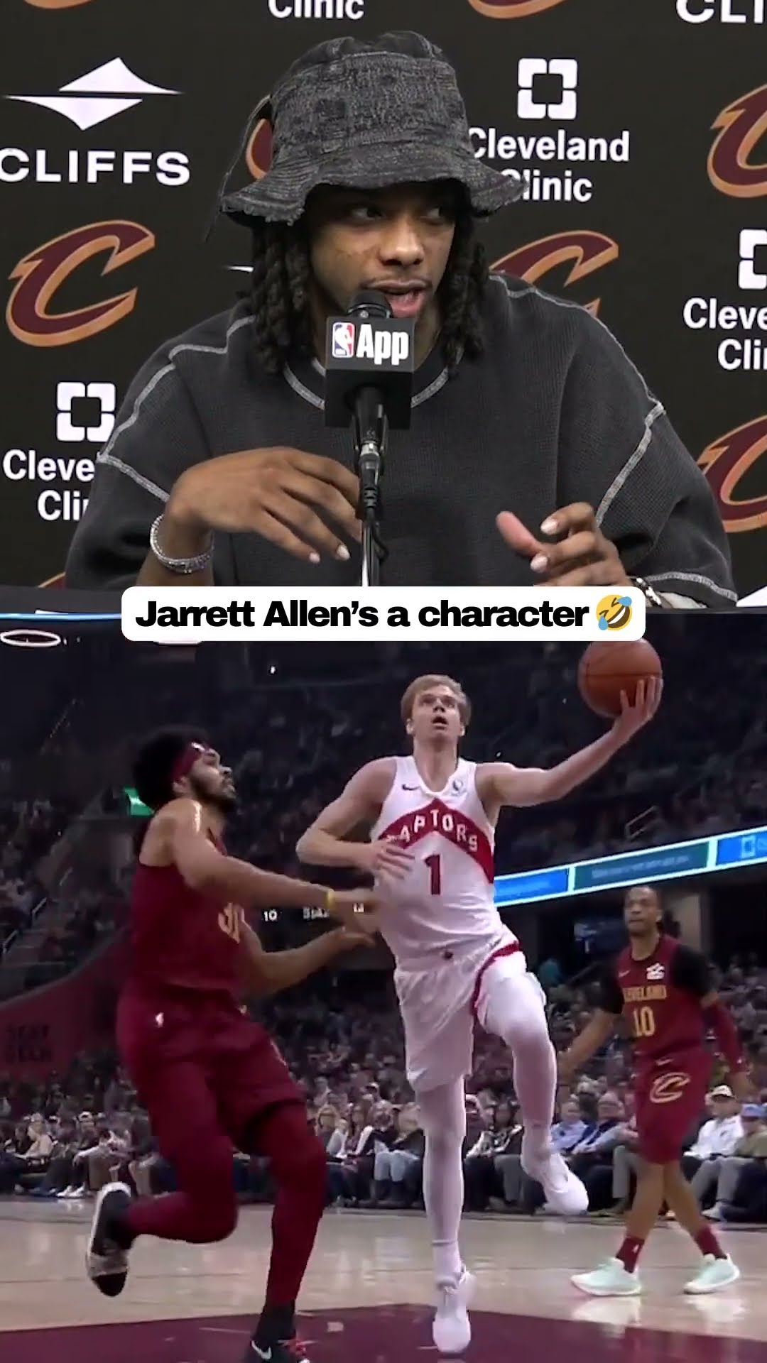 Darius Garland on Jarrett Allen's unique personality ?