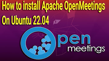How to install Apache OpenMeetings on Ubuntu 22.04