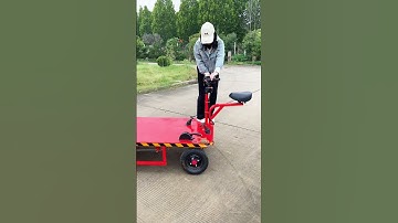 Heavy-Duty 4-Wheel Cart | Effortless Loading & Transport #shortvideo #viralvideo