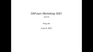 DAFoam Workshop 2021
