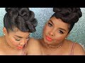 Get Camera Ready with me | Makeup + Sassy Updo with Kanekalon hair | Jennyfer Ross