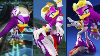 Wave the Swallow from Sonic Riders  trough the YEARS!