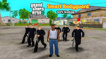 GTA San Andreas Smart Bodyguard Cheat Code | Black Suit Guard Mod | Faizan Gaming