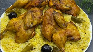 مندي الدجاج بالفرن / بطريقة سهلة جدا ومضبوط 💯والطعم رهيب 😋