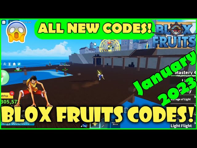 NEW* ALL WORKING CODES FOR BLOX FRUITS IN JANUARY 2023! ROBLOX BLOX FRUITS  CODES 