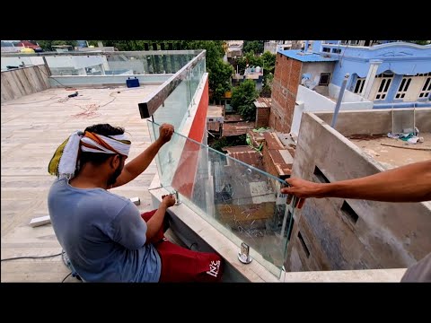 Glass Railing Installation Process | Steel Toughned Glass