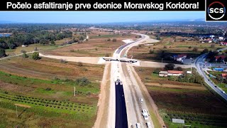 Počelo asfaltiranje prve deonice Moravskog Koridora!