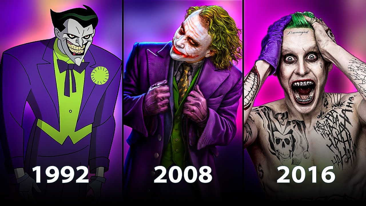 The Evolution of the Joker (1940-2019) More than 30 versions of the ...