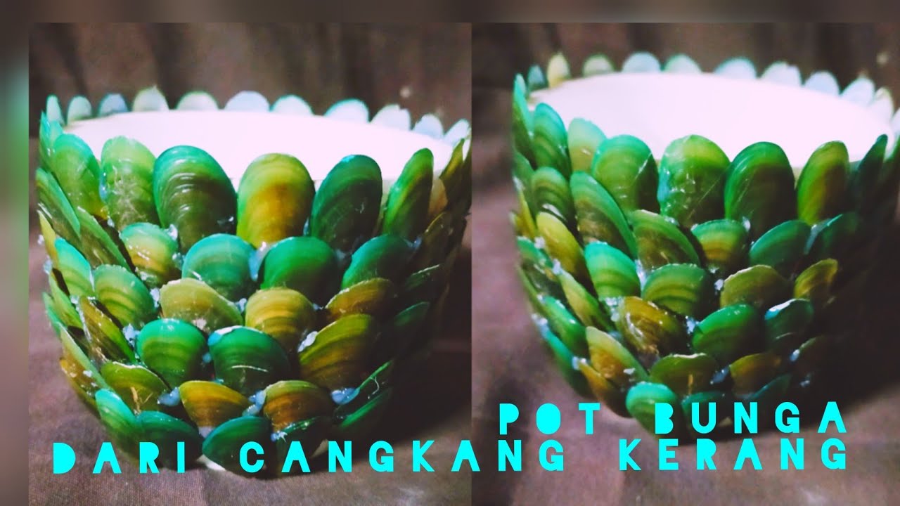 Ide kreatif || vas bunga dari bekas popmie dan cangkang kerang || tote bag bekas dari kain spundbond