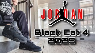 Air Jordan 4 'Black Cat' 2025 Sneaker Review &amp; On Feet