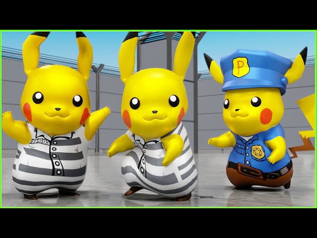 Pokemon Pikachu Prison Break from Lego City - Prison Escape Episode class=