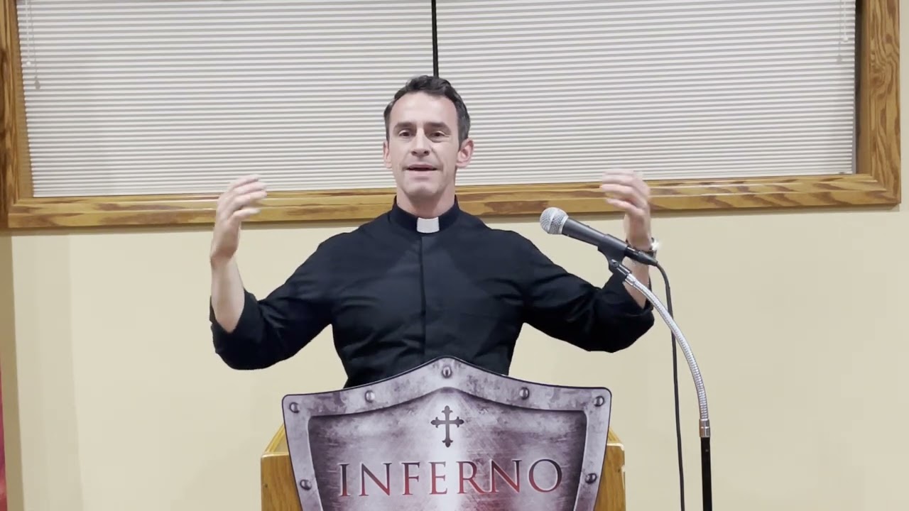 Inferno Men's Forum, September 16, 2022. Father Jim Baron give "The Talk"