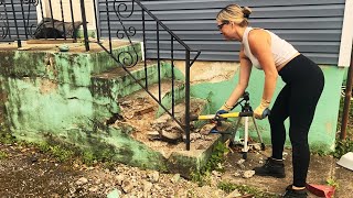 Crumbling Concrete Steps Beyond Repair? This Should Be Fun.