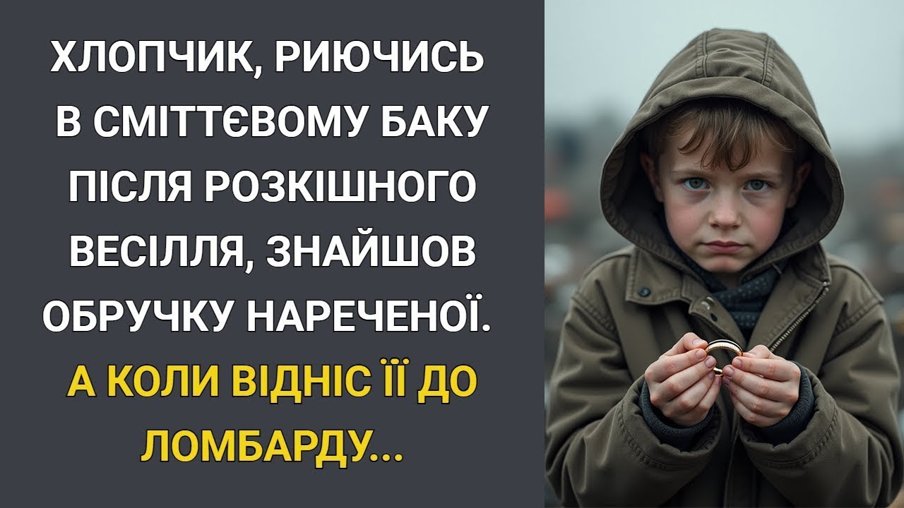 Хлопчик, риючись в сміттєвому баку після розкішного весілля, знайшов обручку нареченої    А коли