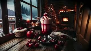 Cherry Latte Magic 🍒 Beautiful Candlelit Ambience With Fireplace & Falling Snow Through the Window 🎄 by Infinity Rooms 931 views 4 months ago 2 hours