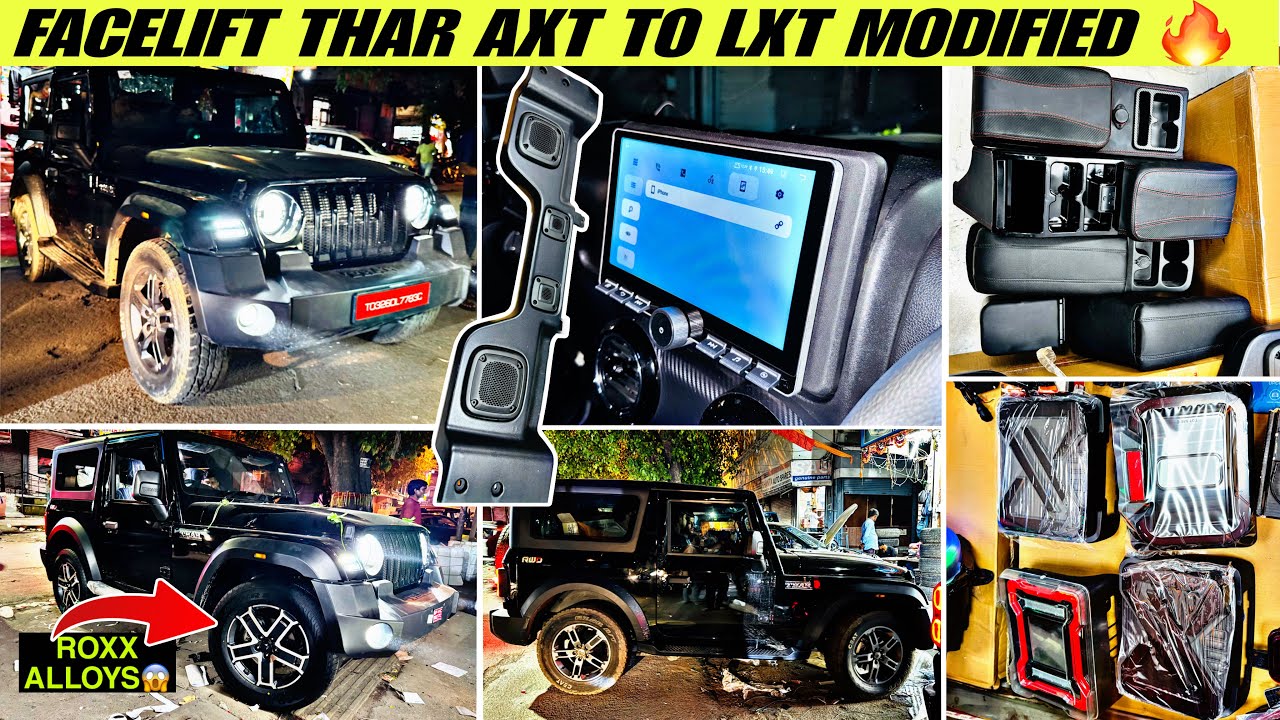 Facelift Modified Thar | Thar modification 🤩 Thar modification with ...