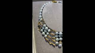 Buccellati Diamond Pearl 18K D Choker Necklace